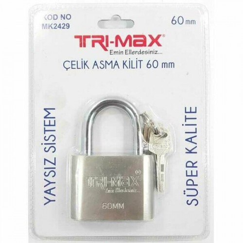 Baytec Trimax Asma Kilit No.60mm Vakumlu Çelik MK2429 8112