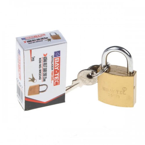 Baytec Trimax Asma Kilit Sarı Eko 25mm MK2342 0053
