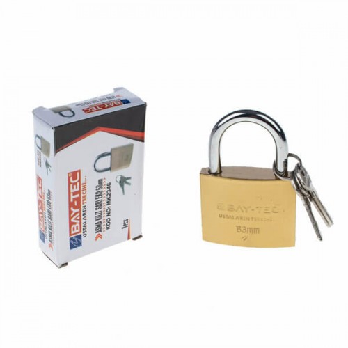 Baytec Trimax Asma Kilit Sarı Eko 63mm MK2346 0091