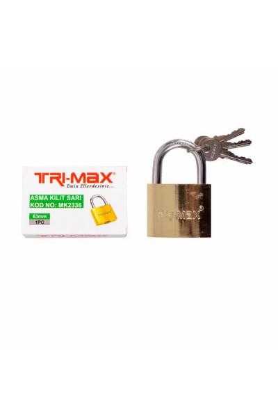 Baytec Trimax Asma Kilit Sarı No.63mm MK2336 4695