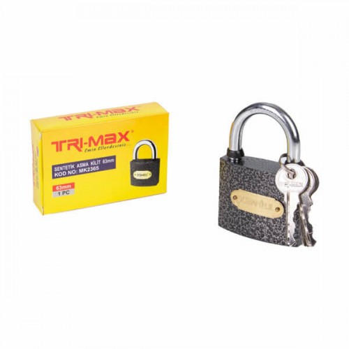 Baytec Trimax Asma Kilit Sentetik No.63mm Gri MK2365 2356