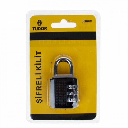 Tudor Kilit Şifreli 38Mm Vakumlu Askı Kartelalı 1008