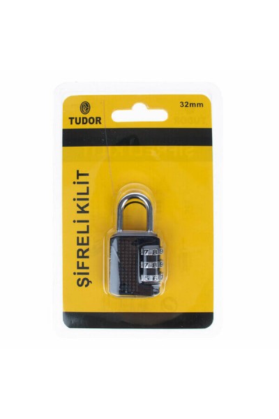 Tudor Kilit Şifreli Vakumlu Askı Kartelalı 32MM TD-8021 7895