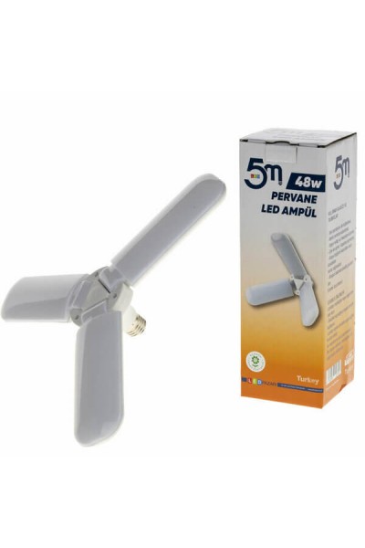 5M Pervane Led Ampul 3 Kanat 48W E27 LP031 8148