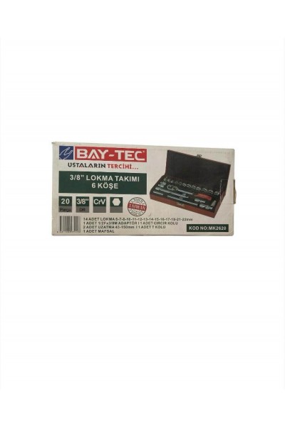 Baytec 20 Parça 3/8 Lokma Takımı MK2620 5128