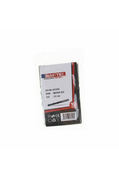 Baytec Matkap Ucu HSS 6.5mm Siyah-Beyaz MU1000 0994-1 ADET