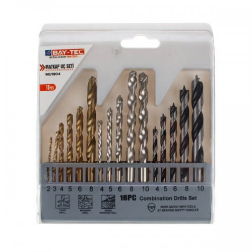 Baytec Matkap Uç Seti 16 Parça MU1804 9881