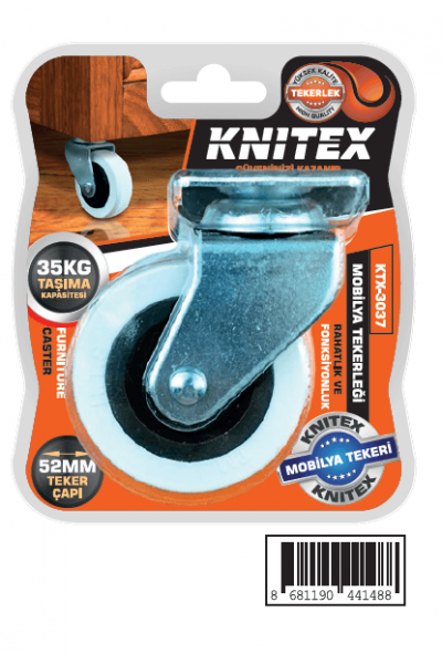 KNITEX 3037 GRİ TABANLI TEKER 50X20