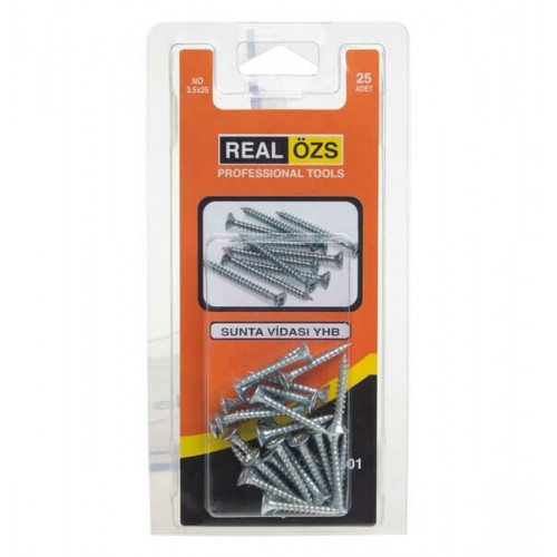 Real Özs H.S. Sunta Vidası YHB 25 Li 3.5X25 ÖZS-1401 5524