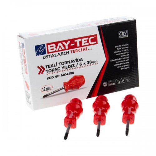 Baytec Tornavida Topaç 6x38mm Yıldız MK4488 9065-1 ADET