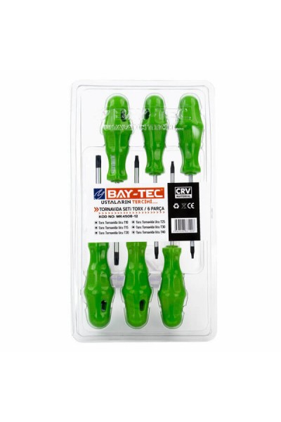 Baytec Tornavida Seti Torx 6 Parça MK4508-12 1906