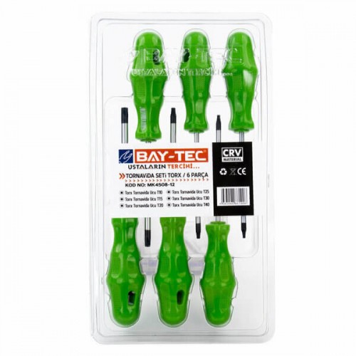 Baytec Tornavida Seti Torx 6 Parça MK4508-12 1906