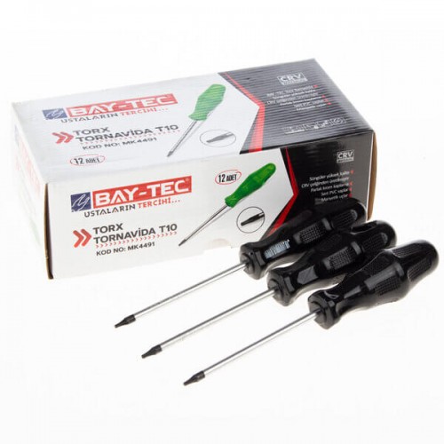 Baytec Tornavida Torx T10 MK4491 9102-1 ADET