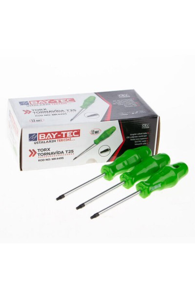 Baytec Tornavida Torx T25 MK4495 9133-1 ADET