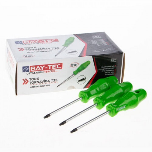 Baytec Tornavida Torx T25 MK4495 9133-1 ADET