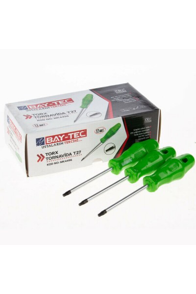 Baytec Tornavida Torx T27 MK4496 9140-1 ADET