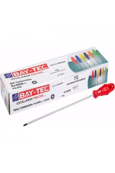 Baytec Şiş Tornavida Yıldız 5X300mm MK4483 7832