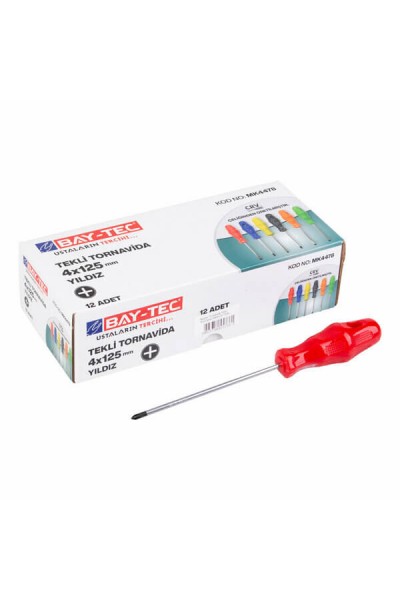 Baytec Tornavida Yıldız 4X125mm MK4478 7886 7788-1 ADET
