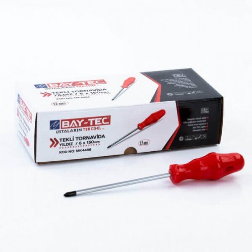 Baytec Tornavida Yıldız 6X150mm MK4486 2561-1 ADET