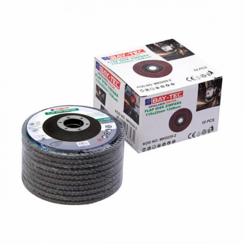 Baytec Flap Disk Zımpara 115X22mm 120Kum MK0220-2 7931-1 ADET