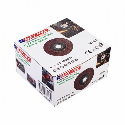 Baytec Flap Disk Zımpara 180X22mm 60Kum MK0221 4459-1 ADET
