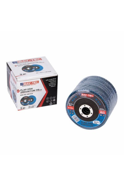 Baytec Flap Disk Zımpara Zirkonyum 115X22mm 40Kum MK0222 4244-1 ADET