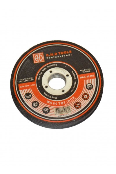 BHD İNOX 115x1 KESİCİ TAŞ - 1 ADET