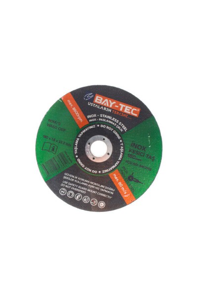 Baytec İnox Kesici Taş 180X1.6X22-23mm MK0192 8051