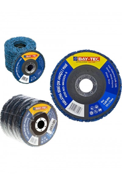 Baytec Parlatma Diski Çok Amaçlı Mavi 125mm MK0224-5 2507-1 ADET