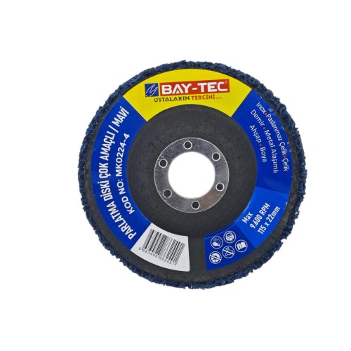 Baytec Parlatma Diski Çok Amaçlı Mavi 115mm MK0224-4 2491-1 ADET