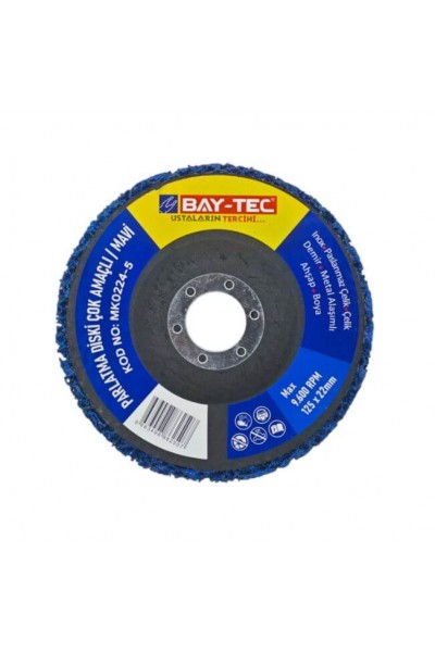 Baytec Parlatma Diski Çok Amaçlı Mavi 125mm MK0224-5 2507-1 ADET