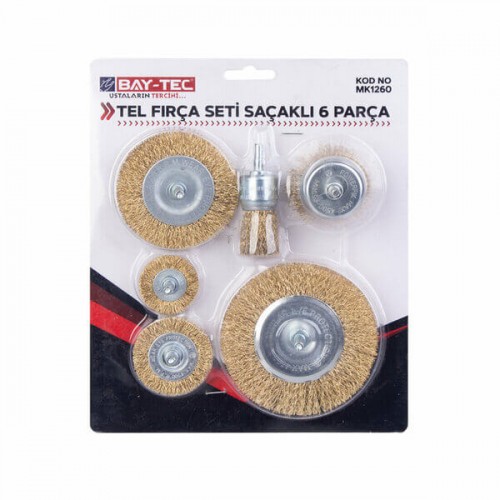 Baytec Tel Fırça Seti 6 Parça MK1260 8457