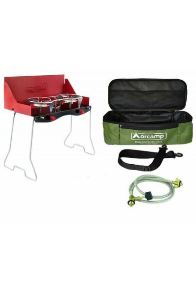 Orcamp Katlanabilir Kamp Ocak İkili (Çantalı Adaptör Setli) K-629 3267