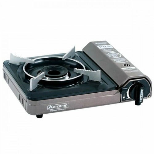 Orcamp Ocak Portatif Köşeli Eloksal Plastik Gri Çantalı CK-505 GRİ 5742