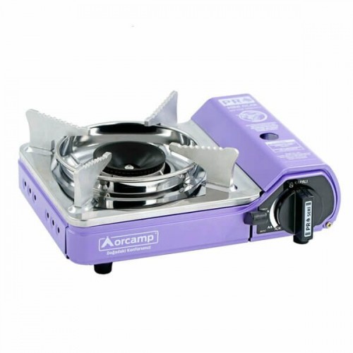 Orcamp Ocak Portatif Mini Eloksal Plastik Çantalı Mor CK-506 5759