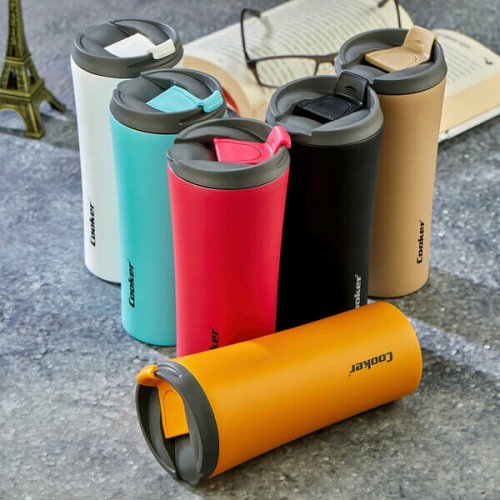 Cooker Termos Bardak Çelik Paslanmaz Boyalı 400ml CKR2050 4227