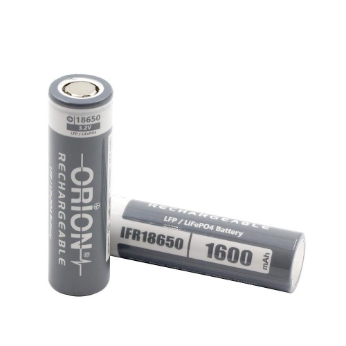 Orion IFR18650 3.2V 1600mAh 2C LiFePO4 Pil