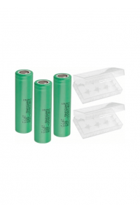 Samsung INR18650-25R 2500 mAh 3.7 V Li-Ion Şarj Edilebilir Pil 3'lü + 2 Adet 2'li Pil Kutusu Set