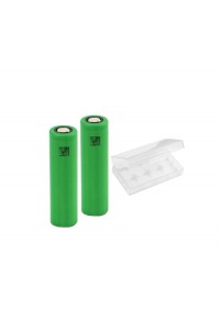 Sony ( Murata ) VTC5 18650 3.7V 2600mAh 30A Li-ion Şarj EdilebilirPil 2 Adet Pil + 1 Adet Pil Kutusu
