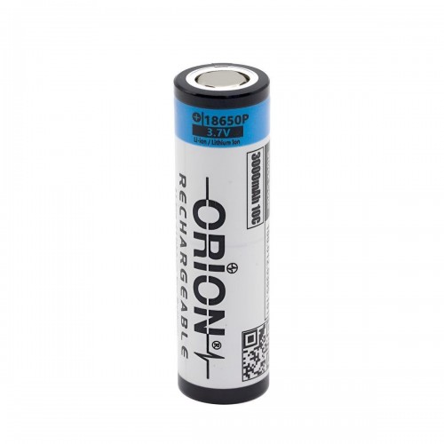 Orion 18650P 3.7V 3000mAh 10C Şarj Edilebilir Li-ion Şarjlı Matkap Pili ( ANLIK 30 AMP )