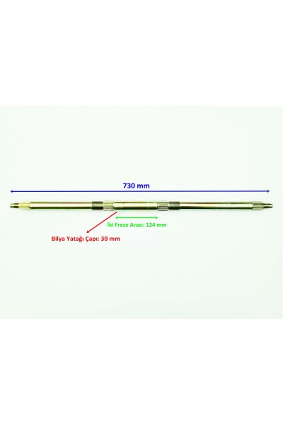 ASYA ATV 110 IBX UYUMLU ARKA AKS 730 mm BİLYA YATAĞI 30 mm