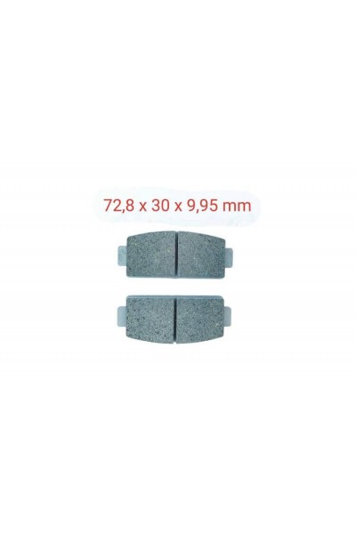 ARKA FREN DİSK BALATASI FA651 CF 625 TERRACROSS Z-FORCE 550-800 UYUMLU 