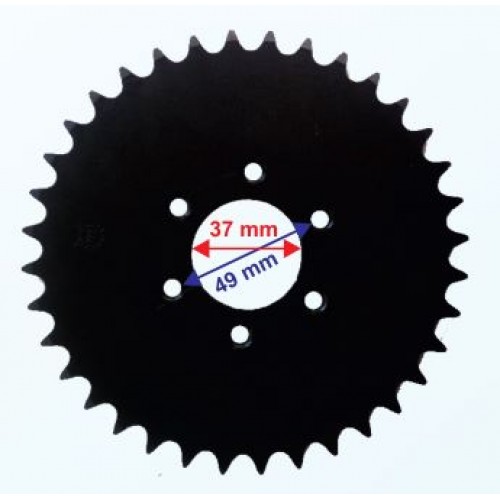ARKA DİŞLİ 428-36T İÇ 37 mm 6 DELİKLİ IND ÖM HEDGE UYUMLU