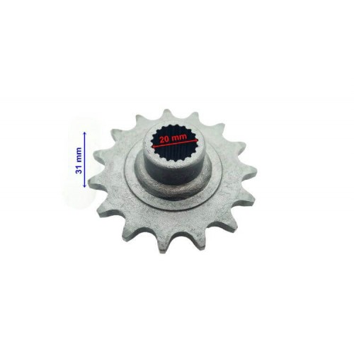 ATV AEON UYUMLU ÖN DİŞLİ 520-15T İÇ 20 mm UZUNLUK 31 mm TM ÖM