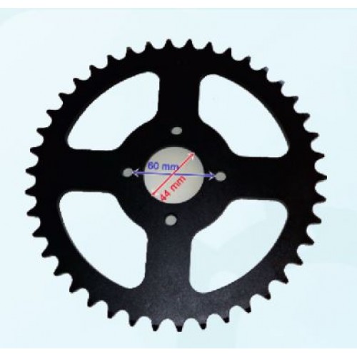 ATV ARKA DİŞLİ 520-42T İÇ 44 mm 4 DELİKLİ IND ÖM