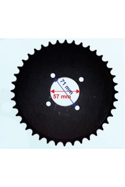 ATV ARKA DİŞLİ 530-40T İÇ 58 mm 4 DELİKLİ IND ÖM