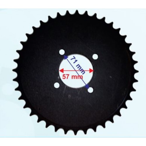 ATV ARKA DİŞLİ 530-40T İÇ 58 mm 4 DELİKLİ IND ÖM