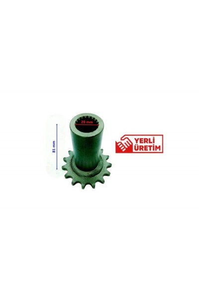 ATV ÖN DİŞLİ 428-15T İÇ 20 mm UZUNLUK 81 mm TM ÖM