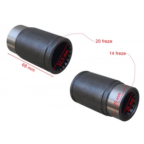 ATV CF 550 UYUMLU ŞAFT KAYICI KOVAN İÇ 14-20 FREZE 68 mm ÖM