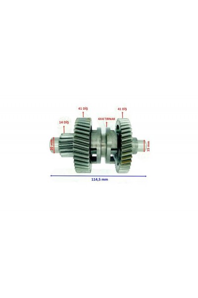 ATV KANUNİ BS VULCAN UYUMLU ŞANZIMAN GERİ VİTES YÖN DİŞLİ SETİ